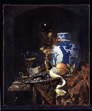Willem Kalf - Still-Life with a Late Ming Ginger Jar - WGA12080