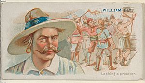 William Fly, Lashing a Prisoner, from the Pirates of the Spanish Main series (N19) for Allen & Ginter Cigarettes MET DP835026.jpg