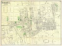 1873 Beers Map of Jamaica Village, Queens, New York City - Geographicus - JamaicaVillage-beers-1873