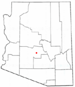 Location in Maricopa County and the state of Arizona