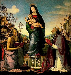 Albertinelli Franciabigio Vièrge et saints
