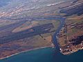 Arno Mouth Italy aerial view