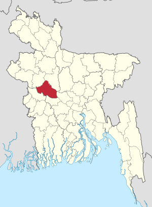 Location of Pabna in Bangladesh