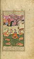 Bahram Gur recognizes Dilaram by the music with which she enchants the animals W.623