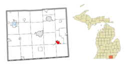 Location within Lenawee County