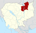 Cambodia Stung Treng locator map
