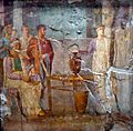 Cassandra's prophecy - wall painting (1st century BC-1st century AD) from Pompeii