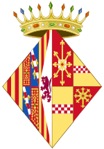 Coat of Arms of Agnes of Cleves as Navarrese Consort
