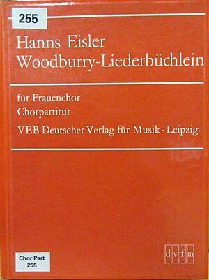 Cover Noten Woodbury-Songbook Hanns-Eisler LWS1731