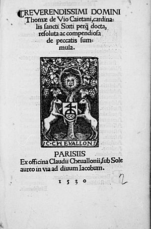 De Vio, Tommaso – Summula Caietani, 1530 – BEIC 13688745