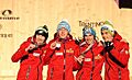 Dekoracja medalowa konkursu drużynowego (K-120) - Polacy (13)