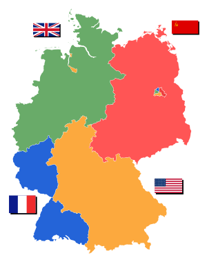 Deutschland Besatzungszonen 1945