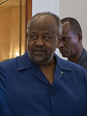 Djiboutian President Ismail Omar Guelleh at the presidential palace in Djibouti, Republic of Djibouti, September 24, 2023 - (cropped).jpg
