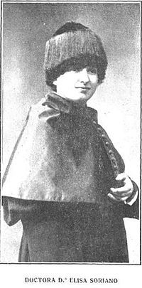 Dr.ª Elisa Soriano Fischer. Mundo gŕafico. 18-6-1919. Pág. 16
