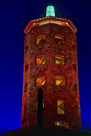 Enger Observation Tower at night 2017-11-26 - 1