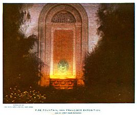 Fire Fountain, San Francisco Exposition