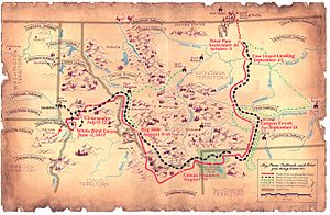 Flight of the Nez Perce-1877-map