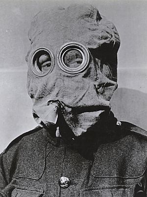 Gas mask, WWI, 111-SC-11773A - NARA - 55183667 (cropped)