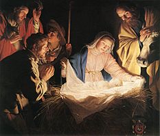 Gerard van Honthorst - Adoration of the Shepherds - WGA11657