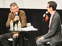 Hideaki Anno and Ryusuke Hikawa 20141030 2
