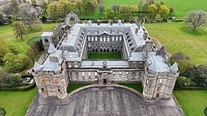 Holyrood Palace - aerial - 2025-04-19 04