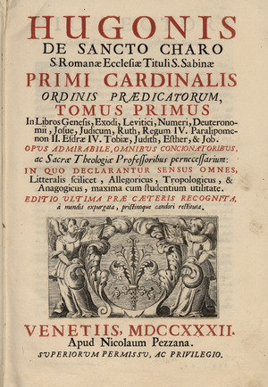 Hugo - In universum Vetus et Novum Testamentum, 1732 - 4433481