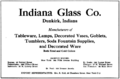 Indiana Glass Co. ad 1921