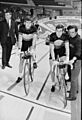 Jean-Pierre Monseré en Patrick Sercu tijdens de Zesdaagse van Brussel, Brussel, 1970, Maurice Terryn (NEGT0251002 – collectie KOERS. Museum van de Wielersport)