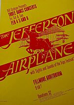 Jefferson airplane fillmore poster 1966