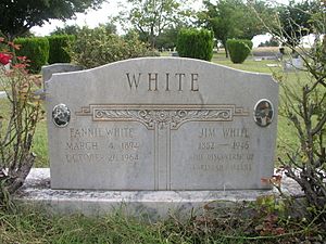 Jim and Fannie White Headstone