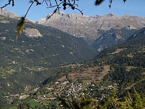 Lens Valais countryside