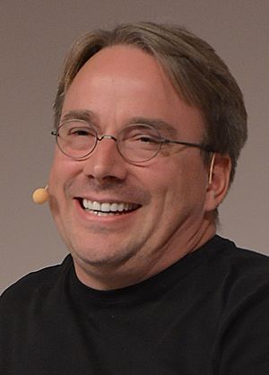 LinuxCon Europe Linus Torvalds 03 (cropped)