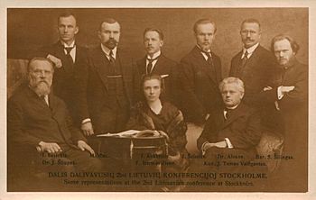 Lithuanian delegates at the Stockholm conference 1917