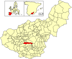 Location of Dílar