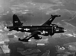 Lockheed P2V-7 Neptune in flight near NAS Patuxent River in 1954