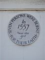 Maidstone martyrs plaque