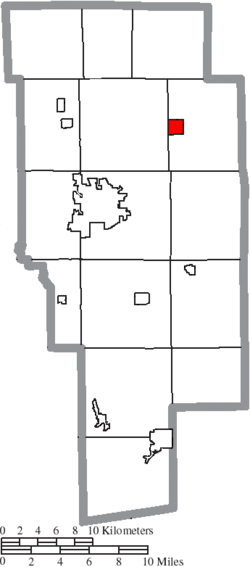 Location of Polk in Ashland County