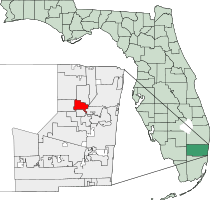 Location of North Lauderdale in Broward County in State of Florida