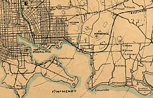 Military map, Baltimore Co., Md. LOC 99447398 (cropped)