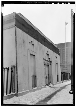 NORTH (FRONT) ELEVATION - Mikveh Israel Cemetery Gatehouse, 1114 Federal Street, Philadelphia, Philadelphia County, PA HABS PA,51-PHILA,409A-1