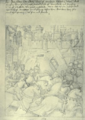 P.95 from St John Hope's 1914 edition of the Beauchamp Pageant, c.1485