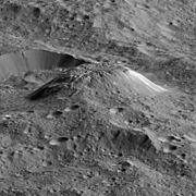 PIA20349 crop - Ceres' Ahuna Mons side view