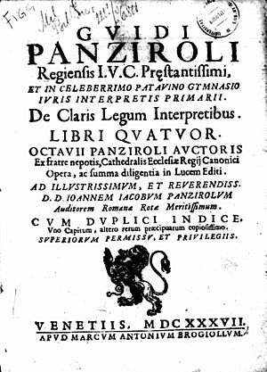 Panciroli, Guido – De claris legum interpretibus, 1637 – BEIC 13803295