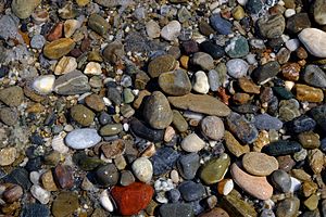 Pebbles in Rethymno's beach
