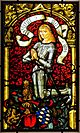 Pfalzgraf Philipp I (1448-1508) as donor, from St. Cacilien in Neckarsteinach, Middle Rhine - Pfalz, 1483 AD, stained and painted glass - Hessisches Landesmuseum Darmstadt - Darmstadt, Germany - DSC00614.jpg