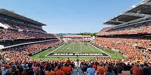 Reser Stadium viewed from the South Endzone, September 16, 2023