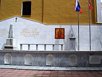 Russian monument in Dedeagach of liberation of Bulgaria 1877-78 russo-turk war