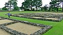 Excavated foundations of the Roman fort of Segontium