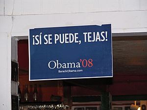 Si se puede, Tejas Obama