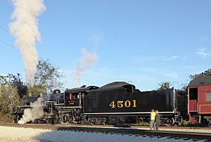 Southern 4501 at Tennessee Valley Railroad Museum, October 4, 2014